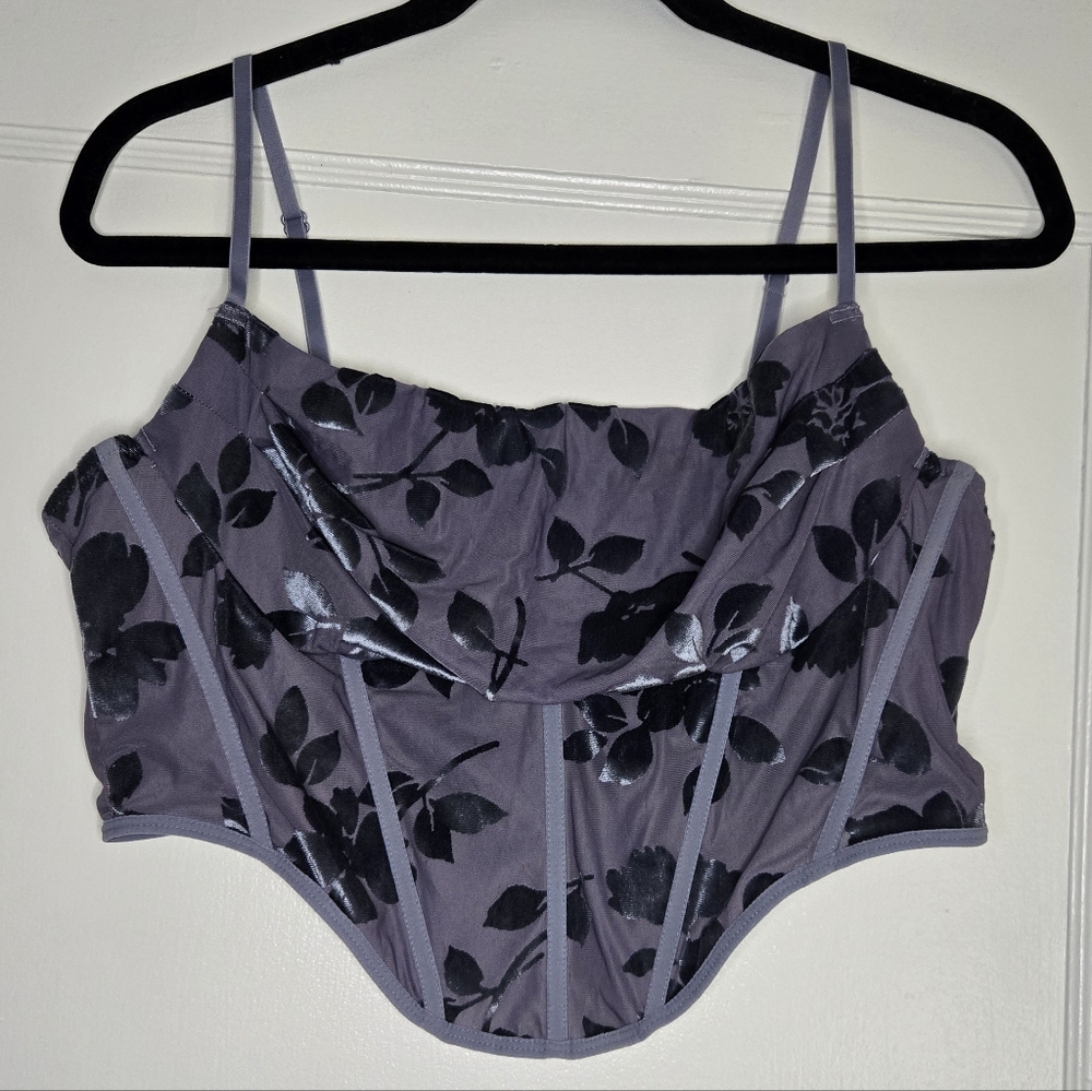 Garage Corset-Style Top - Women's X-Large - Purple/Blue